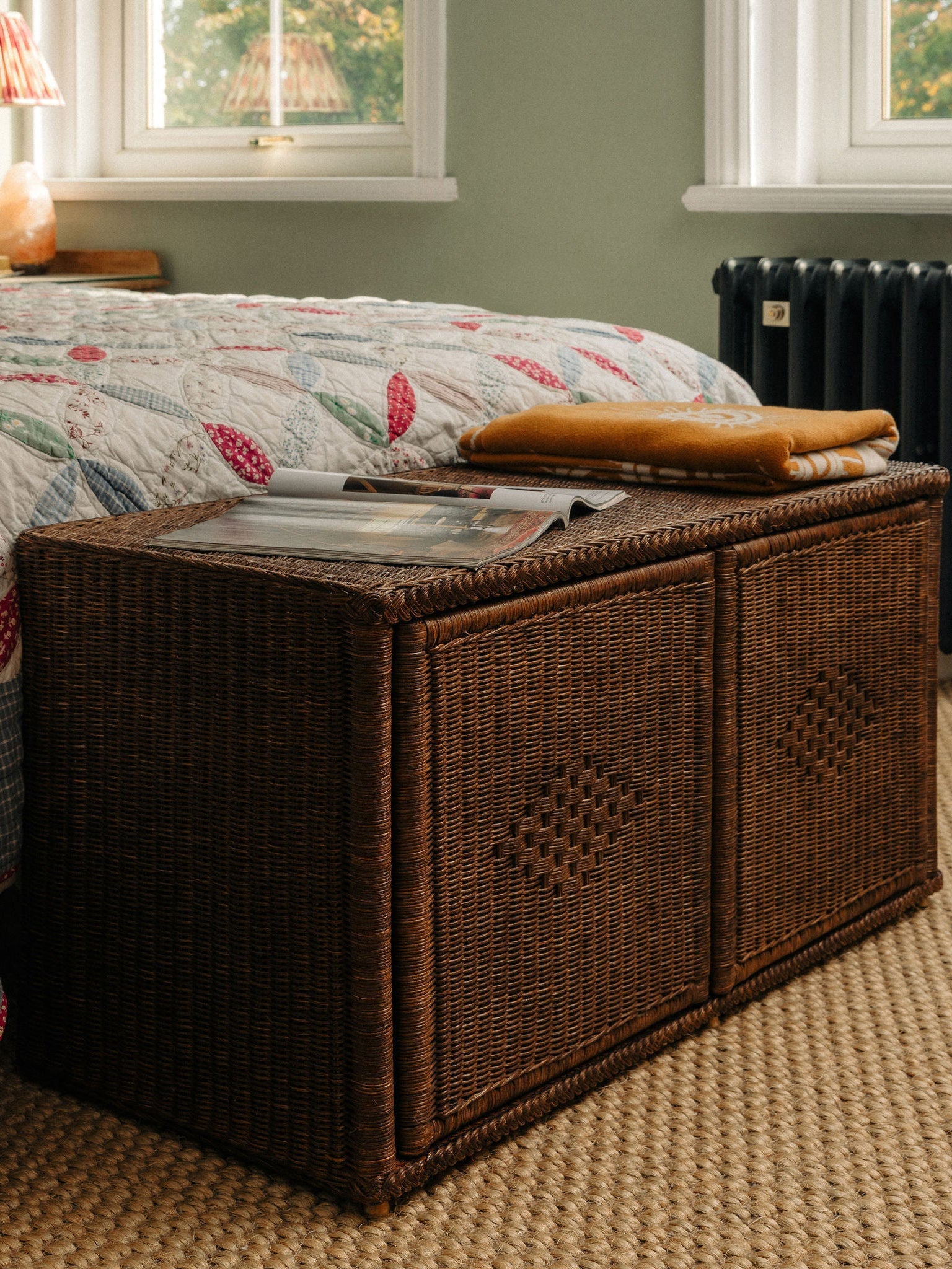 Peti Rattan Storage Bench Benches