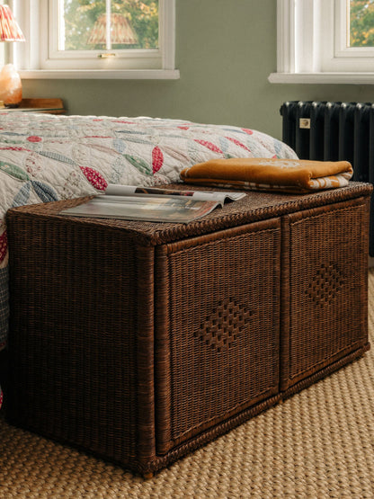 Peti Rattan Storage Bench Benches