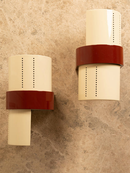 Pair of Pierced Wall Sconces - Italy Sconces