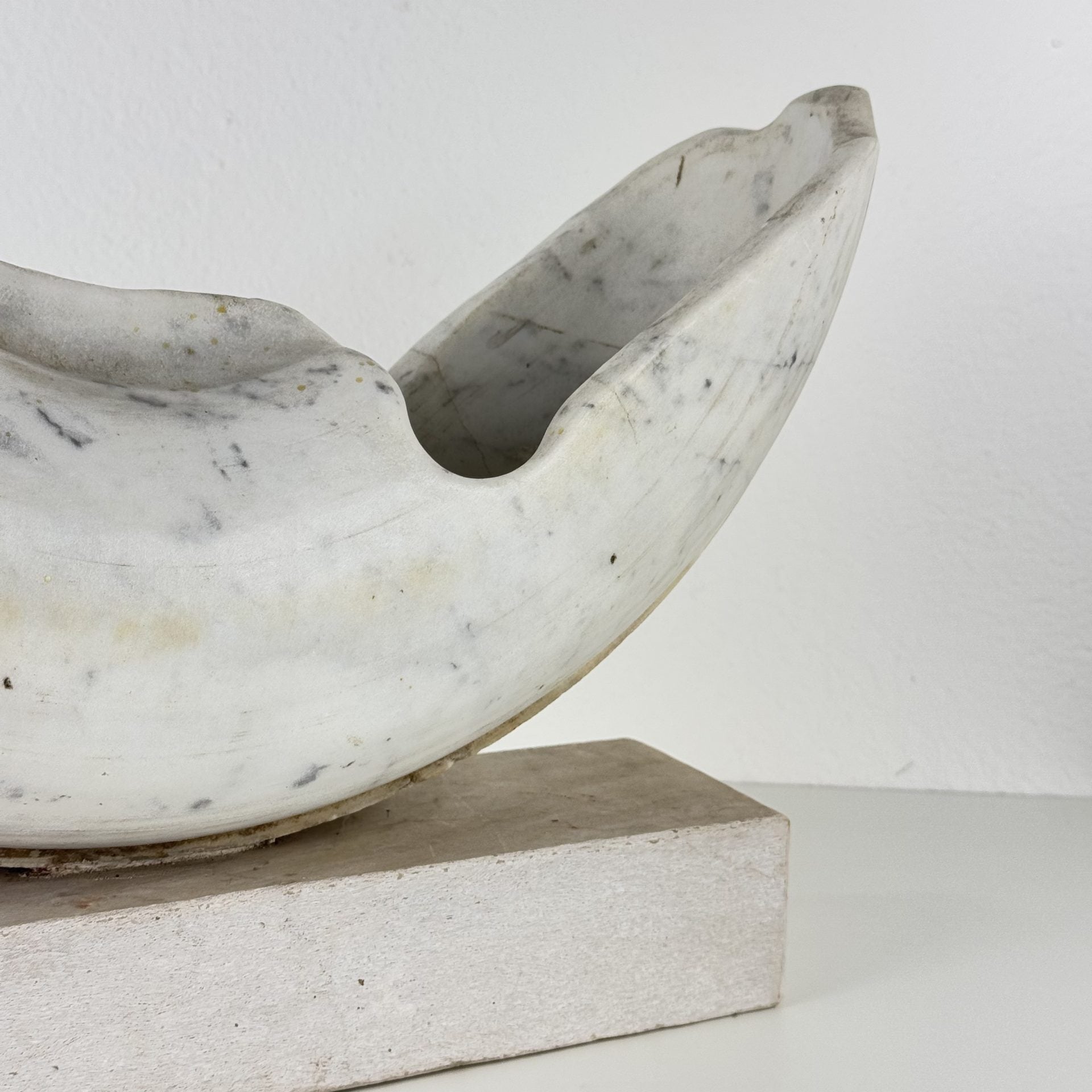 Biomorphic Sculpture in Carrara Marble by Pietro Cenedella, Italy, 1970s Sculptures