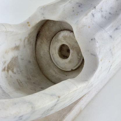 Biomorphic Sculpture in Carrara Marble by Pietro Cenedella, Italy, 1970s Sculptures