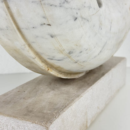 Biomorphic Sculpture in Carrara Marble by Pietro Cenedella, Italy, 1970s Sculptures