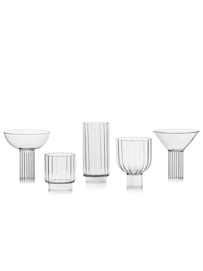 Pillar Tumbler Glass, Set of 2 Serveware