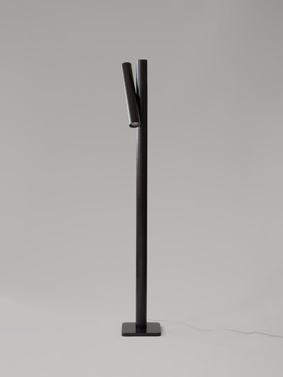Pivot Floor Lamp - Darkened Brass - Off