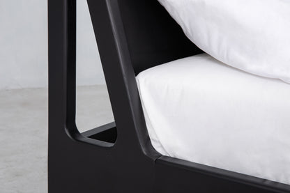 Plume Bed in Black by Sun at Six Beds