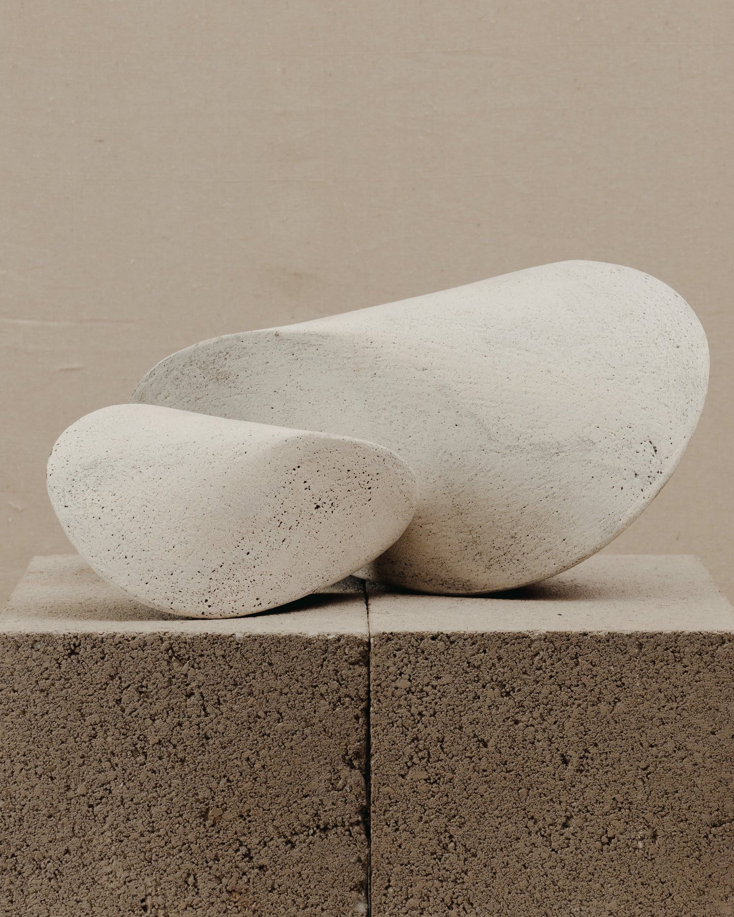 Pods in Chalk White Sculptures