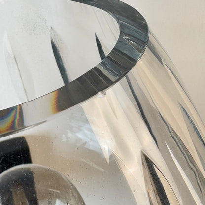 Poetic Cut-Glass Glow - Gardella Attrib. Brass Wall Sconce, 1950s Sconces