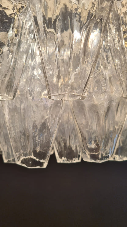 Poliedri Ceiling Lamp Designed by Carlo Scarpa for Venini, 1958 Flush Mounts