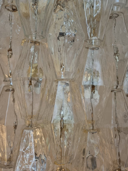 Poliedri Large Wall Sconces in Transparent by Carlo Scarpa for Venini Sconces