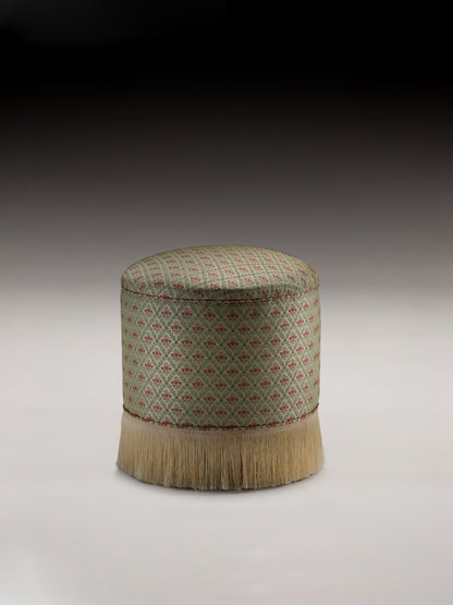Pomona Poef in Brandt's Trellis Stools