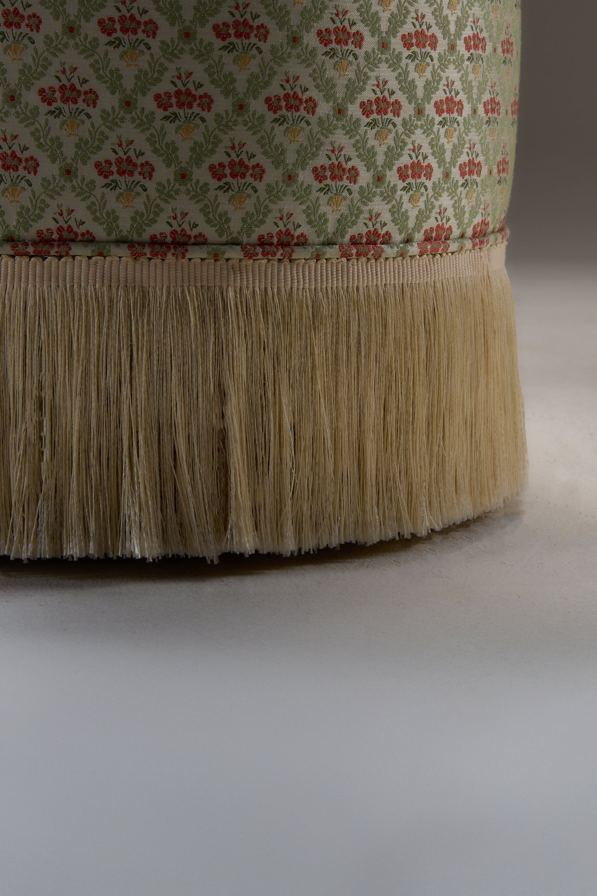 Pomona Poef in Brandt's Trellis Stools