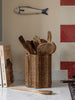 Poppy Rattan Pencil Holder & Vase Vases