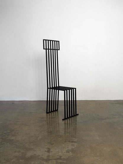 Postmodern Metalwork Throne Chair Chairs