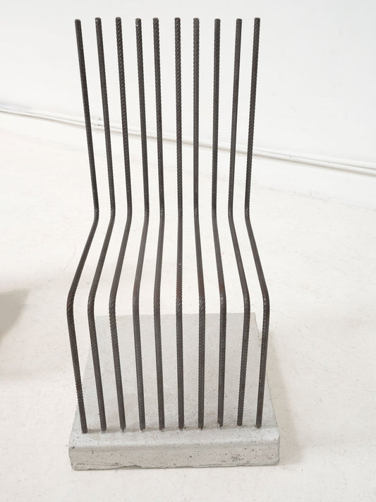 Postmodern Solid Chair Attributed Heinz Landes Germany, 1986 Chairs
