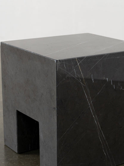 Postmodern Solid Marble Stool / Side Table End Tables