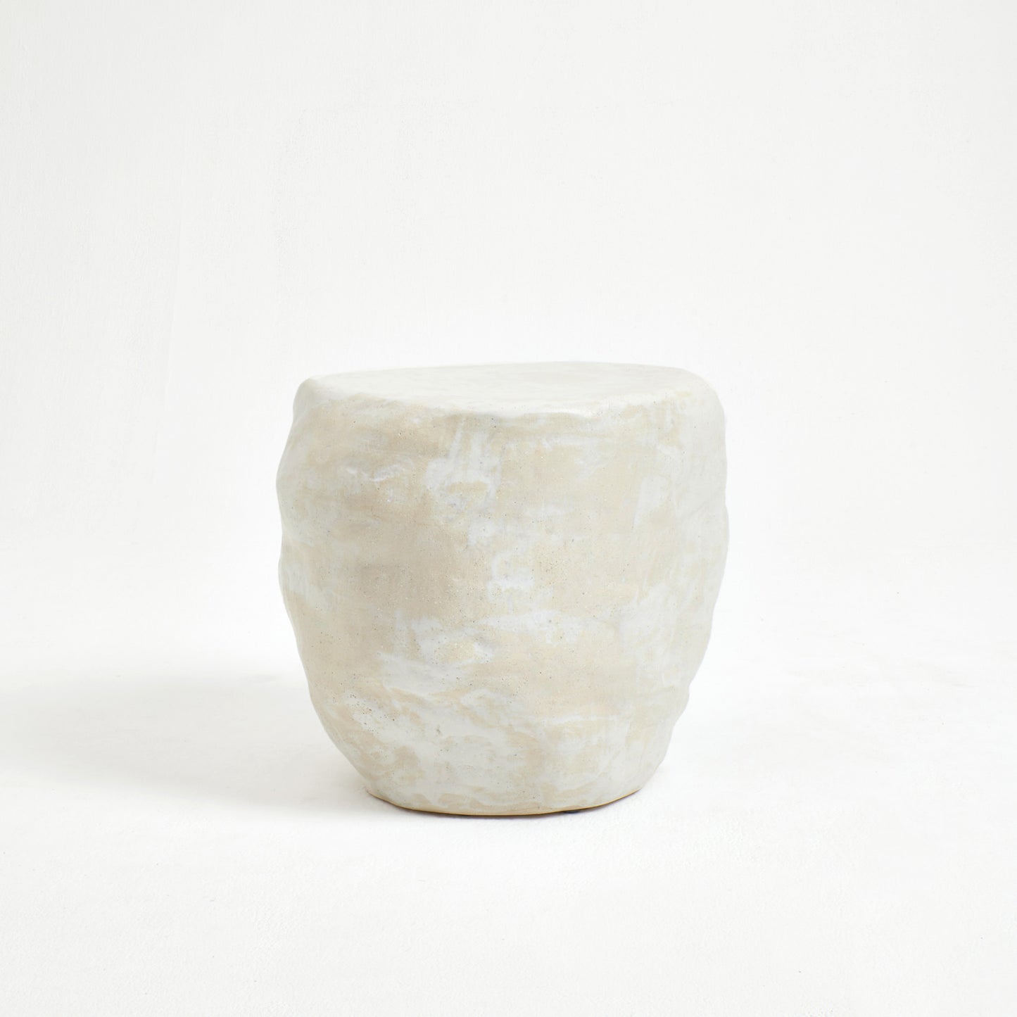 Ceramic Table - Medium in Cream