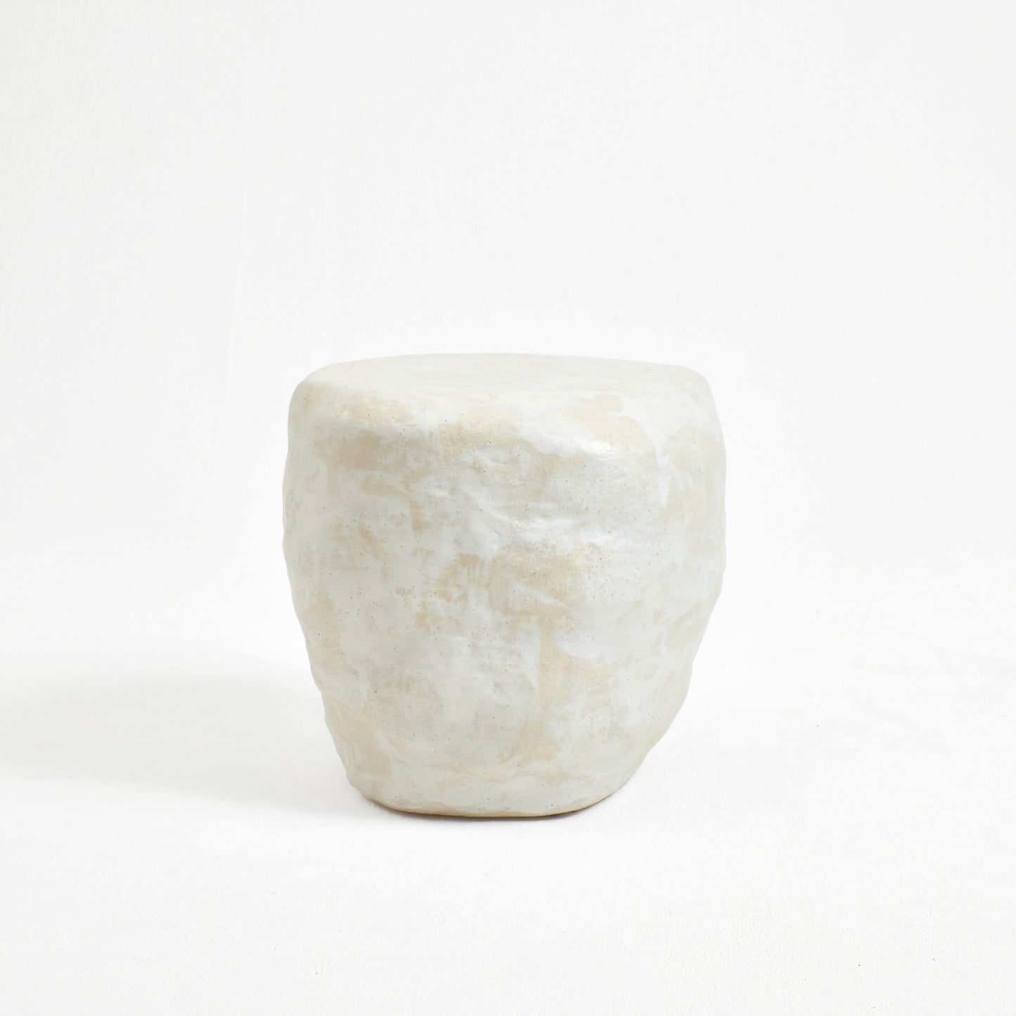 Ceramic Table - Medium in Cream