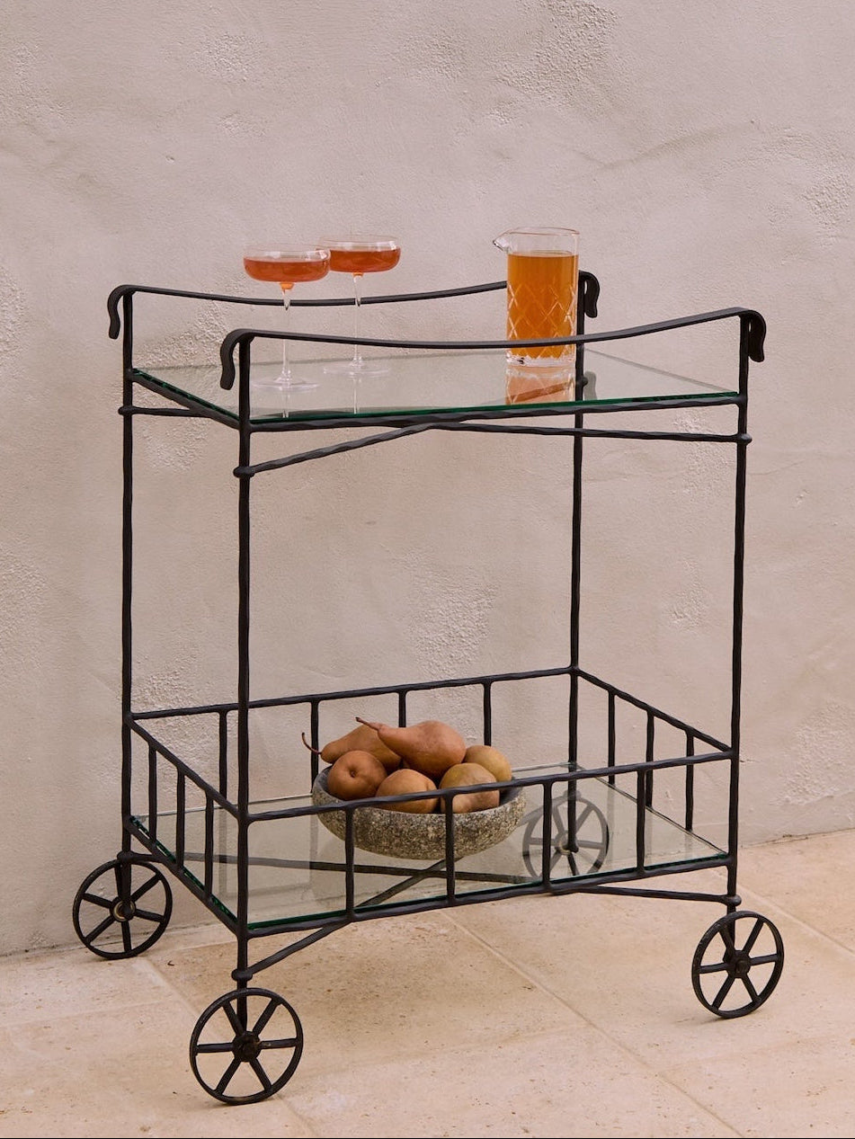 Provence Outdoor Bar Cart Carts