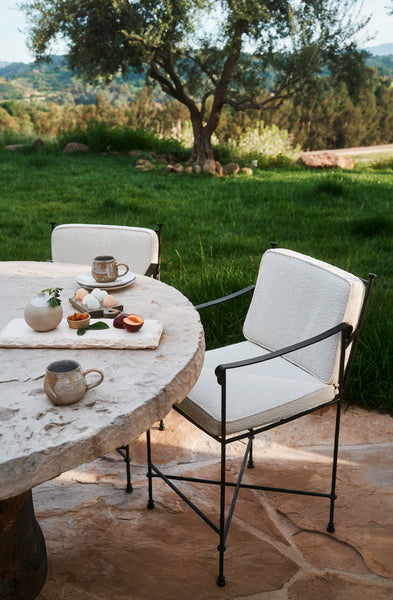 garden chairs and small table