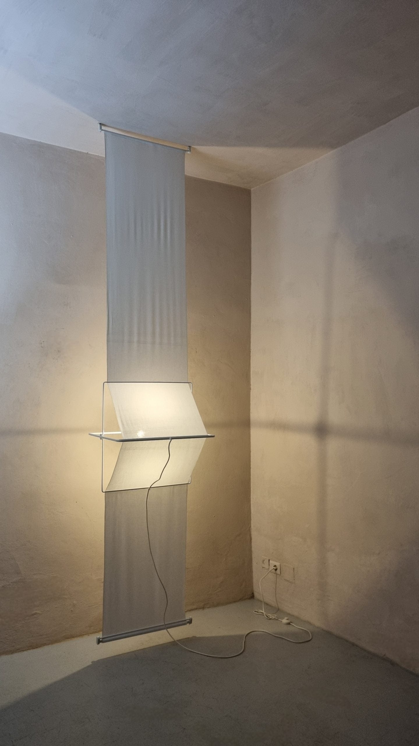 Quinta Rare Lighting Element Designed by Silvio Coppola for Studio Artemide, 1970s Flush Mounts