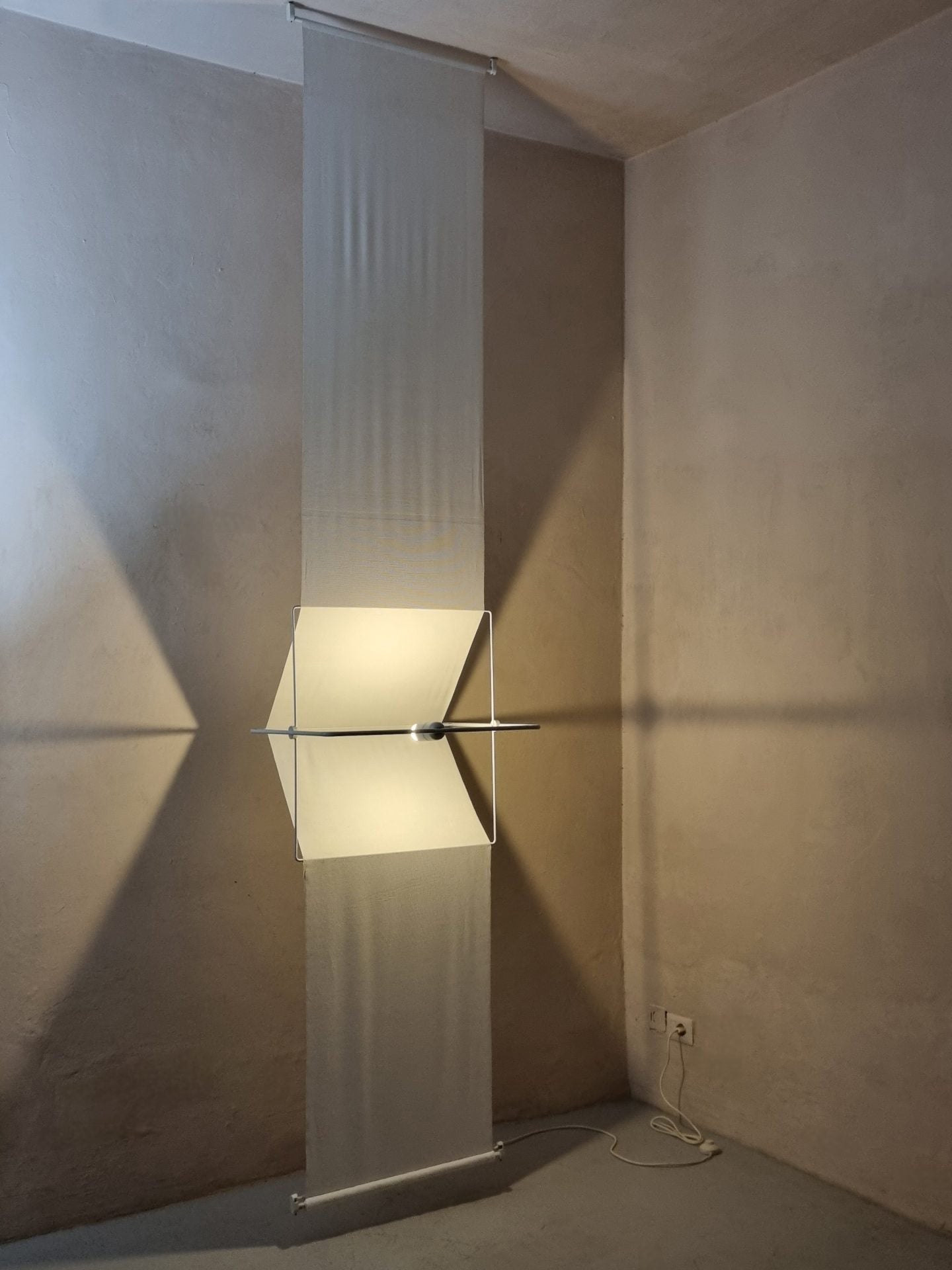 Quinta Rare Lighting Element Designed by Silvio Coppola for Studio Artemide, 1970s Flush Mounts