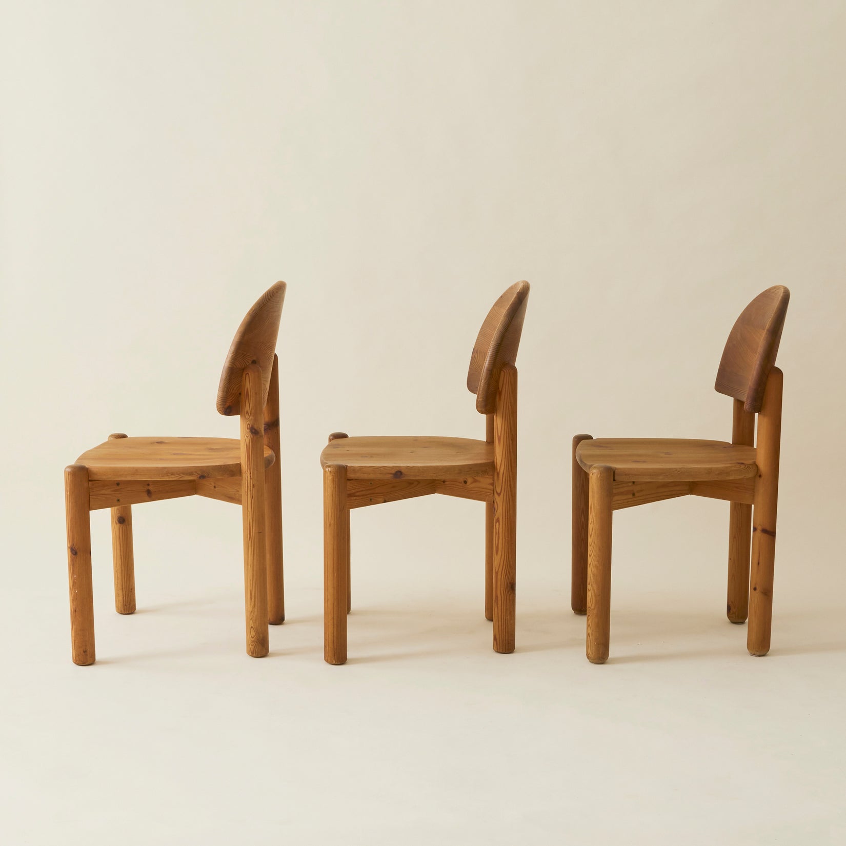 Rainer Daumiller Danish Pine Dining Chairs, Set of 6, 1970's Dining Chairs