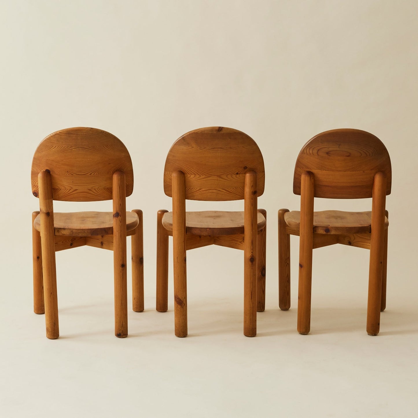 Rainer Daumiller Danish Pine Dining Chairs, Set of 6, 1970's Dining Chairs