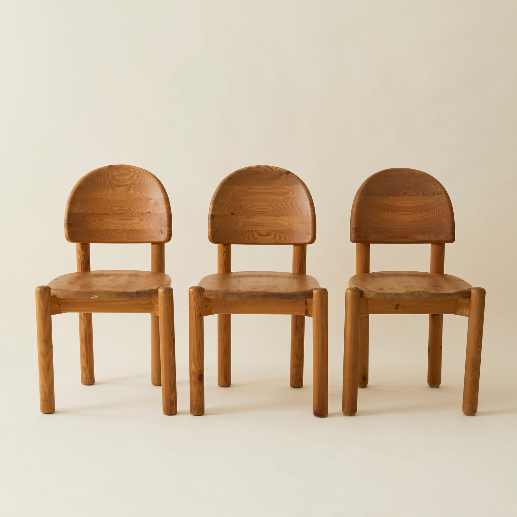 Rainer Daumiller Danish Pine Dining Chairs, Set of 6, 1970's Dining Chairs