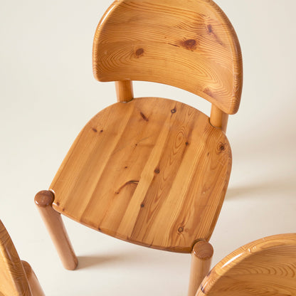 Set of 6 Pine Dining Chairs by Rainer Daumiller, 1960s-1970s Dining Chairs