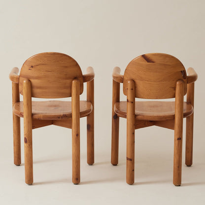 Set of 6 Pine Dining Chairs by Rainer Daumiller, 1960s-1970s Dining Chairs