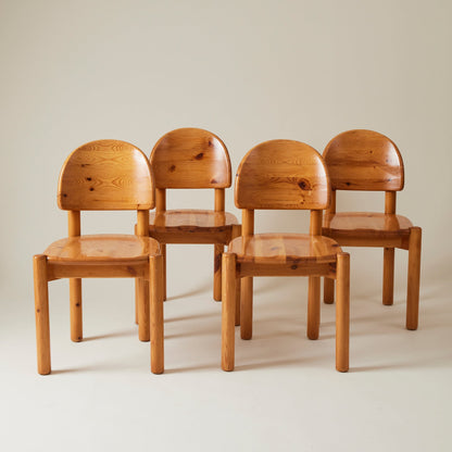Set of 6 Pine Dining Chairs by Rainer Daumiller, 1960s-1970s Dining Chairs