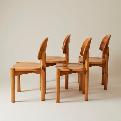 Set of 6 Pine Dining Chairs by Rainer Daumiller, 1960s-1970s Dining Chairs