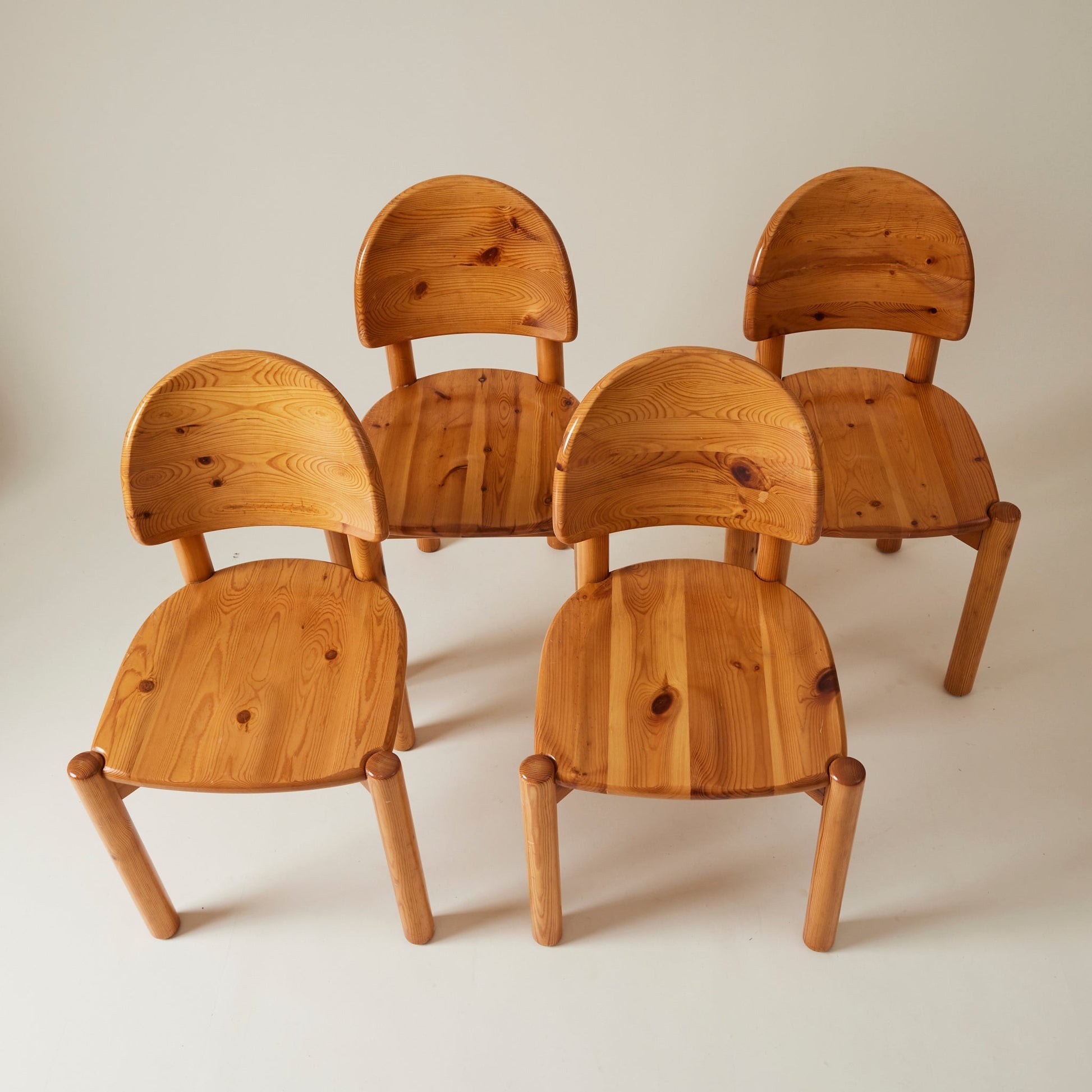 Set of 6 Pine Dining Chairs by Rainer Daumiller, 1960s-1970s Dining Chairs