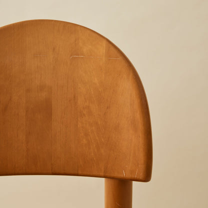 Rainer Daumiller Solid Pine Dining Chairs, Set of 6, 1970's Dining Chairs