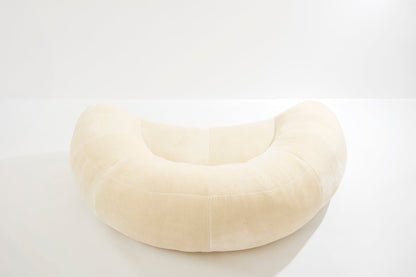Raphael Raffel Croissant Sofa in Mohair Velvet, 1970s Sofas
