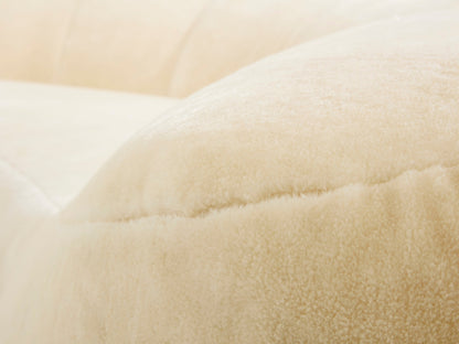 Raphael Raffel Croissant Sofa in Mohair Velvet, 1970s Sofas