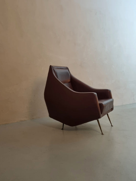 Rare Armchair by Guglielmo Veronesi for Lenzi, 1954 Chairs