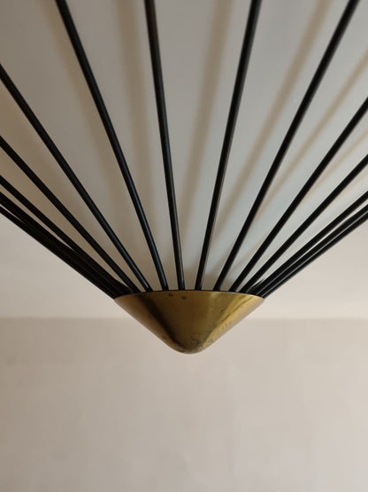 Rare Ceiling Lamp Designed by Angelo Lelii for Arredoluce, 1950s Flush Mounts