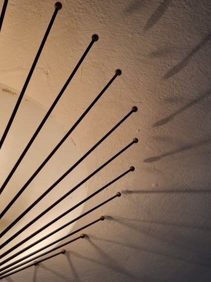 Rare Ceiling Lamp Designed by Angelo Lelii for Arredoluce, 1950s Flush Mounts