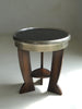 Rare Dutch Bauhaus/Art Deco Tripod Table with Black Top, 1920s End Tables