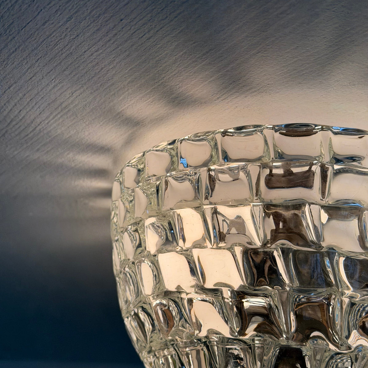 Rare Ercole Barovier Geometric Murano Glass Flush Mount for Barovier & Toso, 1940s Flush Mounts