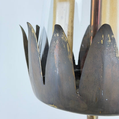 Rare Guglielmo Ulrich Chandelier by Strada with Murano Glass, Italy, Circa 1940 Chandeliers