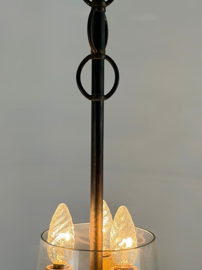 Rare Guglielmo Ulrich Chandelier by Strada with Murano Glass, Italy, Circa 1940 Chandeliers