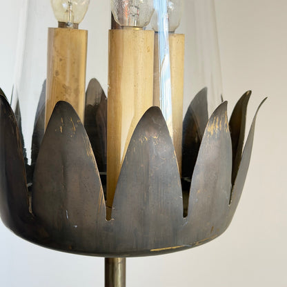 Rare Guglielmo Ulrich Chandelier by Strada with Murano Glass, Italy, Circa 1940 Chandeliers