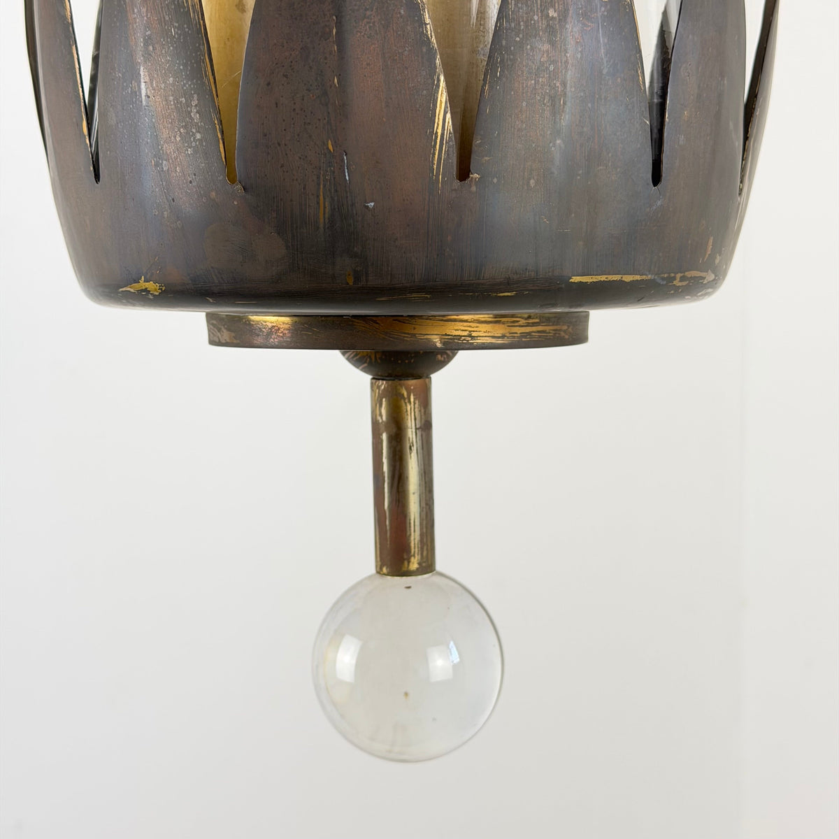 Rare Guglielmo Ulrich Chandelier by Strada with Murano Glass, Italy, Circa 1940 Chandeliers