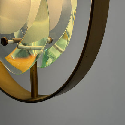 Rare Max Ingrand Model 1933 Pendant for Fontana Arte, Italy, 1961 Pendant Lights