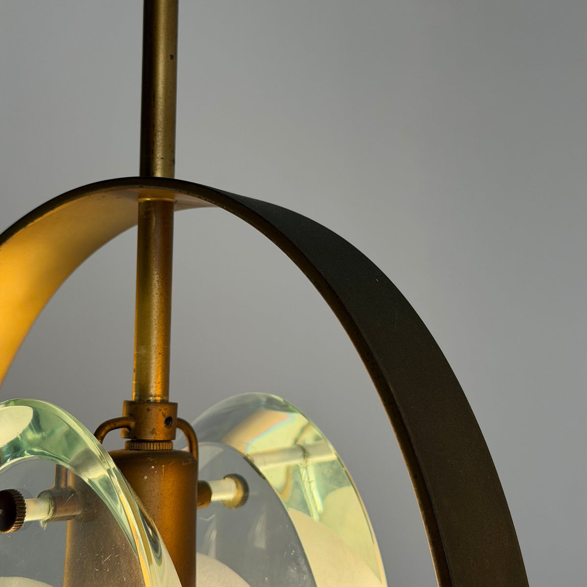 Rare Max Ingrand Model 1933 Pendant for Fontana Arte, Italy, 1961 Pendant Lights