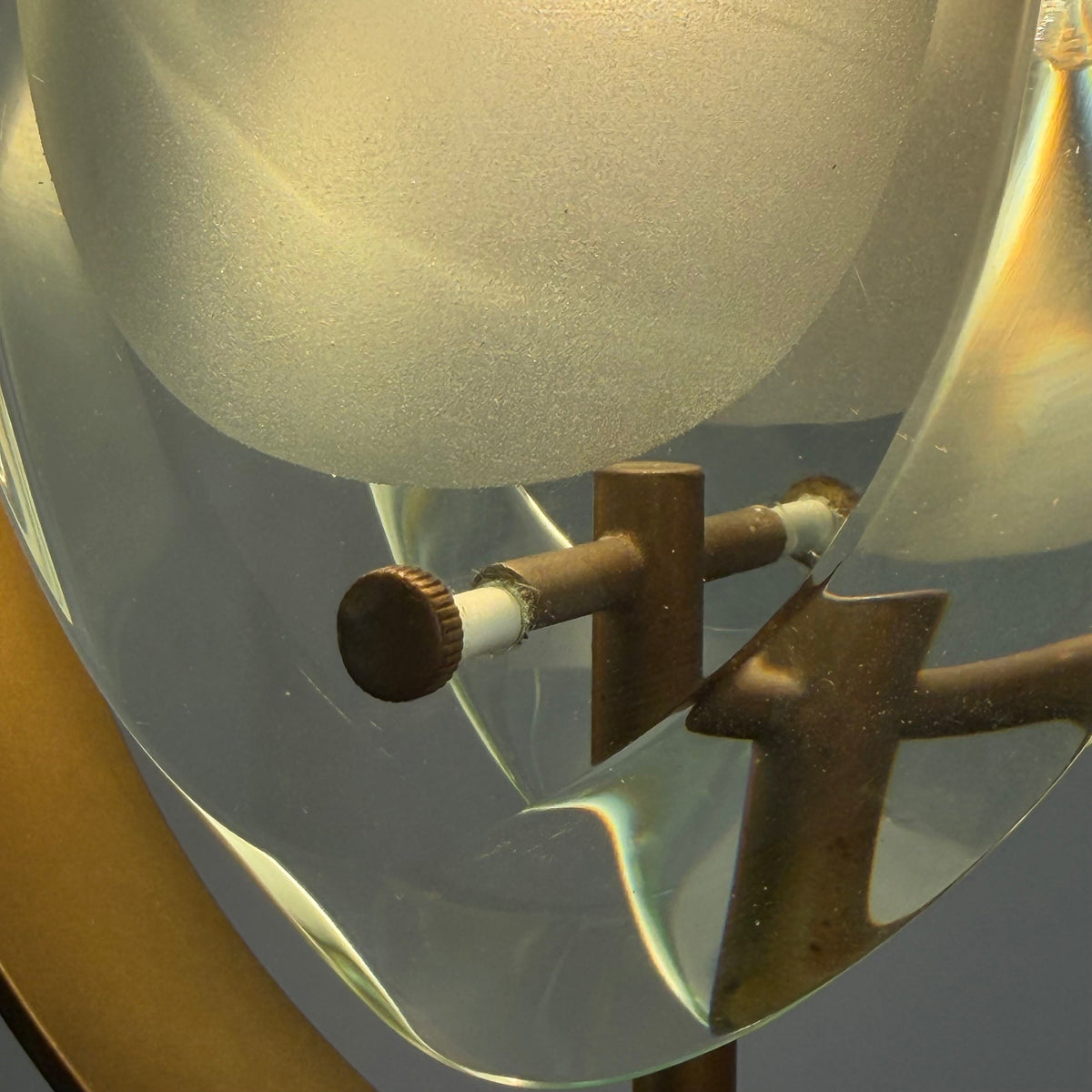Rare Max Ingrand Model 1933 Pendant for Fontana Arte, Italy, 1961 Pendant Lights