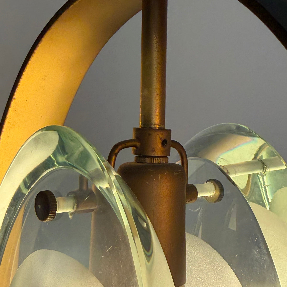 Rare Max Ingrand Model 1933 Pendant for Fontana Arte, Italy, 1961 Pendant Lights