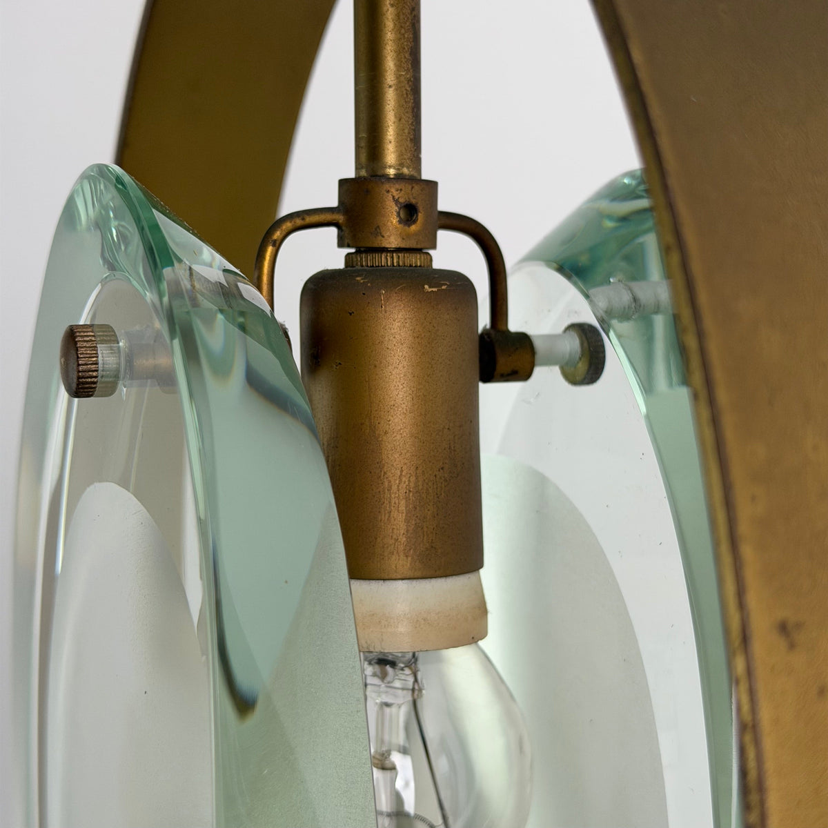 Rare Max Ingrand Model 1933 Pendant for Fontana Arte, Italy, 1961 Pendant Lights